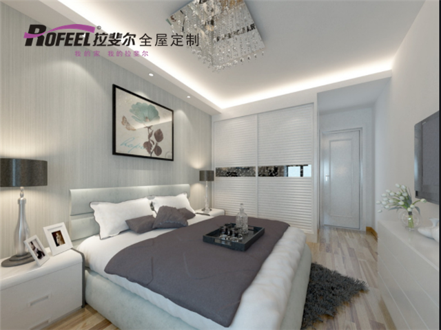 拉斐爾全屋定制|現(xiàn)代簡約臥室，簡約而不簡單，真的很美！