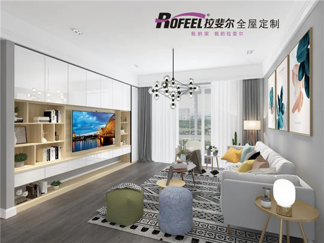 拉斐爾全屋定制|還在用土到掉渣的電視背景墻嗎？試試這樣設(shè)計！