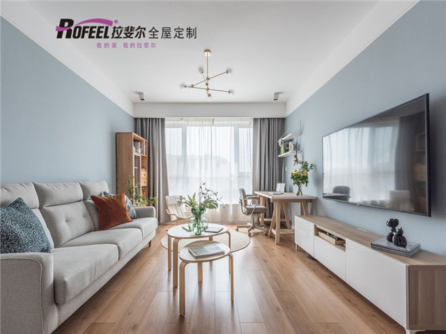 拉斐爾全屋定制|70㎡奇葩戶型大改造，一家三口居住超溫馨~